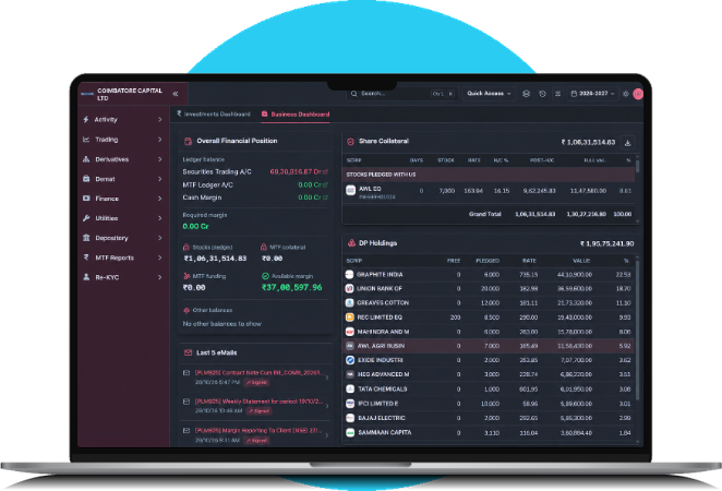 Sharepro Air web platform on a laptop